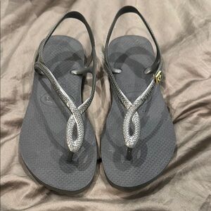 Havaianas Black and Gray Sandals